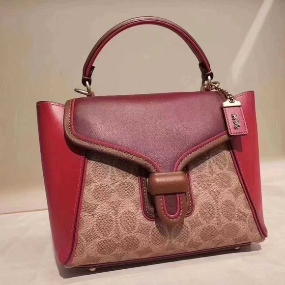 Coach Handbags - Coach Courier Carryall 23 In Colorblock Signature Canvas